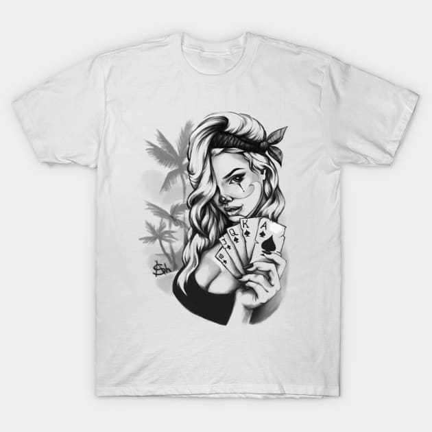 Chicano girl T-Shirt by ashmidt